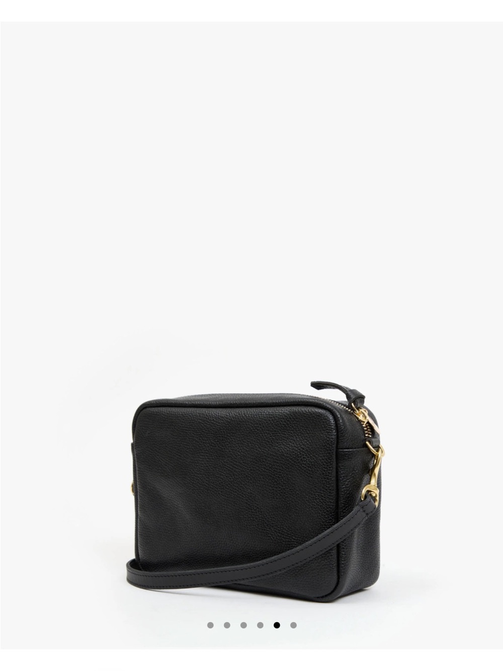 Clare V midi sac- black caviar leather.